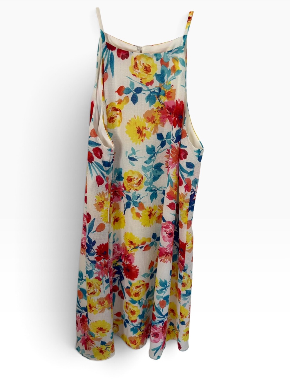 London Times Floral Spaghetti-Strap Summer Dress - Size M NWOT